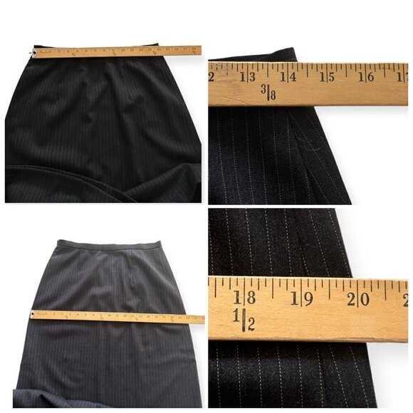 Philosophy di Alberta Ferretti Maxi Pin Stripe Wool Skirt, Size US8 - Picture 10 of 13